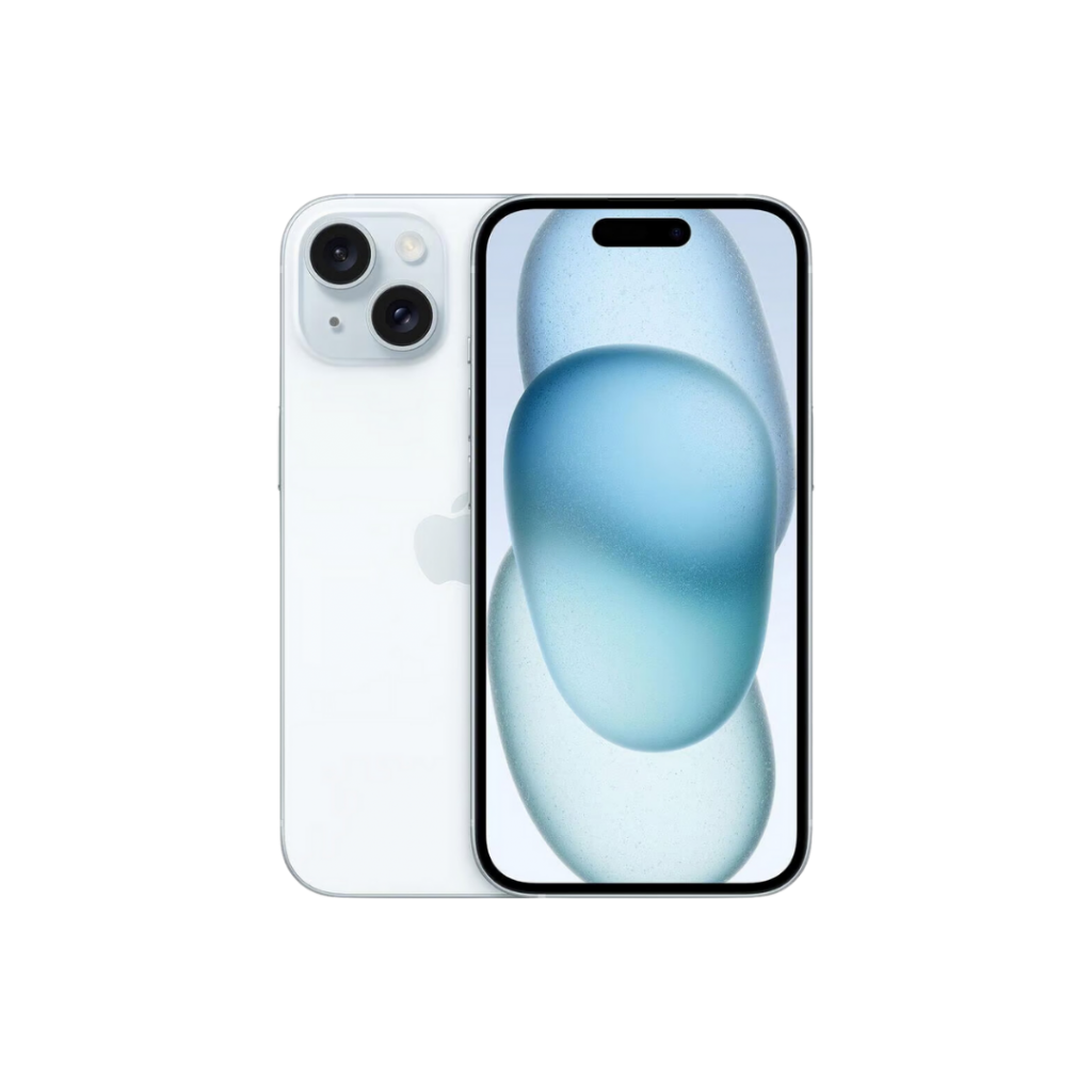 iPhone-15-bleu-face-transparent
