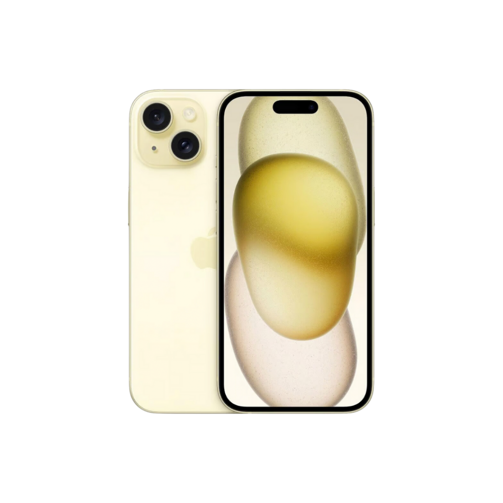iPhone-15-jaune-face-transparent